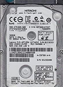 hts723232?a7a364、PN 0j13233、MLC da3806、Hitachi 320?GB SATA 2.5ハードドライブ(中古品)