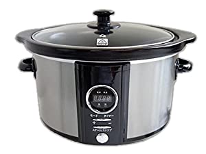 アルファックス・コイズミ スロークッカー・タイマー付 2.5L 煮込み名人 ステンレス JSC-T25/ST(中古品)