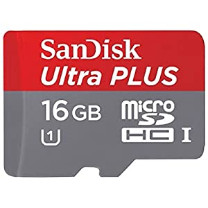 サンディスク microSDHCメモリーカード 16GB Class10 UHS-IUltra PLUS SDSDQUPN-016G-J35A(中古品)