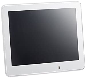 ラドンナ デジタルフォトフレーム クリアエッジ 8インチ DP18-80 ホワイト(中古品)