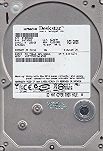Hitachi Deskstar hdt725025vla380?250?GB 3.5インチ7200?RPM SATAハードドライブ(中古品)