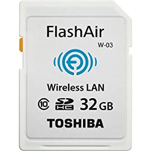 TOSHIBA(東芝) 無線LAN搭載SDHCカード FlashAir W-03 [32GB] Class10 SD-R032GR7AL03A(中古品)