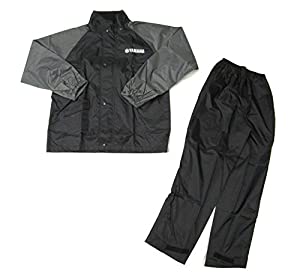 ヤマハ(YAMAHA) バイク用レインスーツ セパレート YAR27-IS ガンメタル Mサイズ(中古品)
