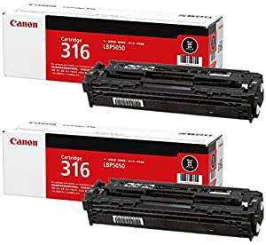 キヤノン トナーカートリッジ316 ブラック CRG-316BLK 純正 2本セット(中古品)