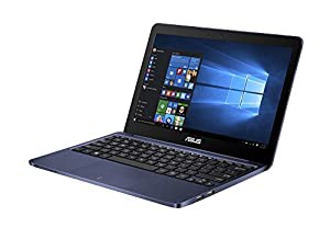 ASUS ノートパソコン EeeBook X205TA-DBLUE10 Windows10/11.6インチワイド/ダークブルー(中古品)