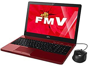 富士通 ノートパソコン FMV LIFEBOOK AH42/W ルビーレッド（Office Home＆Business Premium） FMVA42WR(中古品)