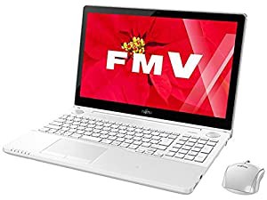 富士通 15.6型ワイド ノートPC LIFEBOOK AH77/W ［Office付き］ FMVA77WW (プレミアムホワイト）(中古品)