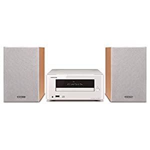 ONKYO ミニコンポ CDレシーバーシステム Bluetooth接続可能 ホワイト X-U5X(W)(中古品)