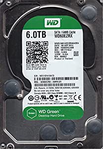 wd60ezrx-00mvlb1、DCM hannhvjabb、Westernデジタル6tb SATA 3.5ハードドライブ(中古品)