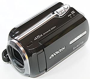 ビクター　ハードディスク120GB　microSDカード45倍ダイナミックズーム搭載デジタルビデオカメラGZ-MG760ブラック(中古品)