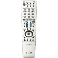 シャープ[SHARP]　オプション・消耗品　【0106380366】　液晶テレビ用　リモコン＜ホワイト系＞(中古品)