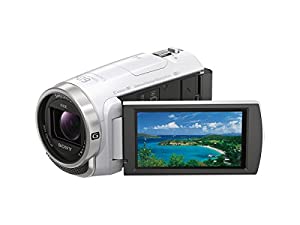 ソニー SONY ビデオカメラHDR-CX675 32GB 光学30倍 ホワイト Handycam HDR-CX675 W(中古品)