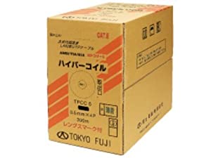 冨士電線 Cat6 LANケーブル（300m巻） TPCC6 0.5mm x 4P 緑(中古品)
