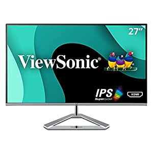 ViewSonic27インチモニター/1920x1080/SuperClear?AH-IPS/超薄型設計/HDMI/DisplayPort/VX2776-smhd(中古品)の通販は