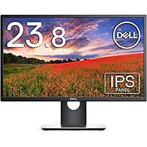 Dell モニター 23.8インチ 超広視野角&amp;スリムベゼル/フルHD/IPS 非光沢/DP,HDMI,D-Sub/高さ調整 回転/プレミアムパネル3年保証 P