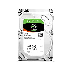 Seagate FireCuda 3.5"2TB SSHD 内蔵ハードディスク ゲーム用 5年保証 6Gb/s MLC/8GB 7200rpm 正規代理店品 ST2000DX002(中古品)