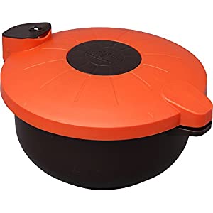 アイリスオーヤマ 圧力鍋 電子レンジ 2.3L ブラウン マイヤー MRA-2300(中古品)