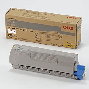 沖データ トナーカートリッジ(大) イエロー (C612dnw) TC-C4DY2(中古品)