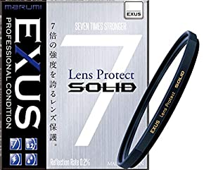 MARUMI レンズフィルター 58mm EXUS レンズプロテクト SOLID 58mm レンズ保護用 強化ガラス 帯電防止 撥水防汚 薄枠 日本製(中古