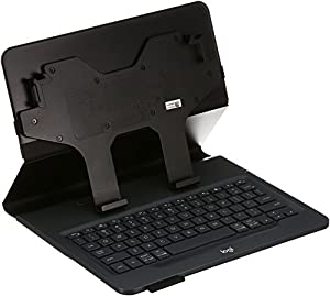 ロジクール キーボード 9-10インチのiPad/Android/Windowsタブレット対応 uK1050BK ブラック キーボード付タブレットケース iOS