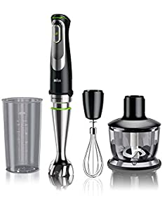 ブラウン ハンドブレンダー マルチクイック 1台4役 つぶす・混ぜる・泡立てる・きざむ 離乳食対応 ブラック/シルバー MQ9035X(中
