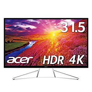 Acer 4K モニター ディスプレイ OmegaLine 31.5インチ ET322QKwmiipx VA HDMIx2 DisplayPort HDR FreeSync スピーカー内蔵 ブル