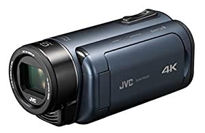 JVCKENWOOD JVC ビデオカメラ Everio R 4K撮影 防水 防塵 ディープオーシャンブルー GZ-RY980-A(中古品)