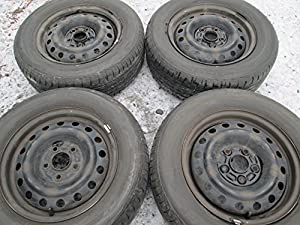 a488 205/65R15 夏4本セット サマータイヤ 205/65-15 205-65-15 BRIDGESTONE ECOPIa NEXTRY 15インチ鉄ホイール(中古品)