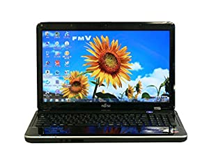 ノートパソコン 中古パソコン AH40/D ブラック テンキー ノート 本体 Windows7 富士通 Athlon DVD 4GB/640GB(中古品)