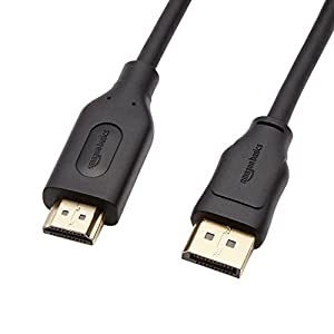 Amazonベーシック DisplayPort to HDMI A/Mケーブル 1.8m 10点セット ハイスピード(中古品)