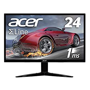 Acer ゲーミングモニター SigmaLine 24インチ KG241bmiix 1ms(GTG) 75Hz TN FPS向き フルHD FreeSync HDMIx2 スピーカー内蔵 ブ
