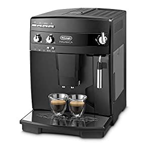 【エントリーモデル】 デロンギ(DeLonghi)全自動コーヒーメーカー ミルク泡立て手動 ブラック マグニフィカ ESAM03110B(中古品)