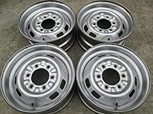 b121 14.5インチ鉄ホイール 4本 TOPY 6穴 6.00SW PCD139.7 ハブ径内寸約100ｍｍ チューブレスタイプ NISSAN(中古品)