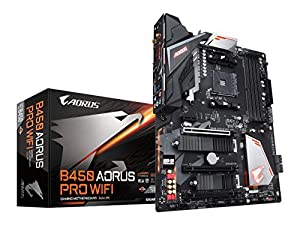 GIGABYTE B450 AORUS PRO WIFI ATX マザーボード [AMD B450チップセット搭載] MB4533(中古品)