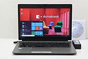 【中古】 東芝 dynabook R63/D Core i5 6300U 2.4GHz/8GB/128GB(SSD)/13.3W/FWXGA(1366x768)/Win10 リカバリメディア付属(中古品