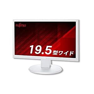 富士通 モニター ワイド 19.5インチ 高さ調整 チルト機能付き 1600×900 WXGA++ VESA対応 TNパネル 5ms VL-E20T-7(中古品)