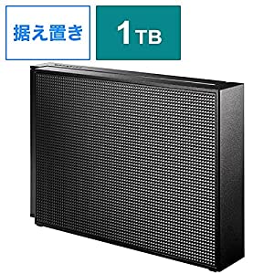 I/Oデータ USB3.1 Gen1（USB 3.0）/2.0 外付けハードディスク 1.0TB（ブラック） HDCZ-UT1KC(中古品)