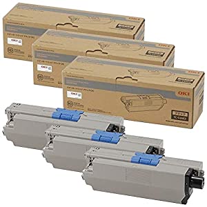 OKI 純正 TC-C4AK2 トナーカートリッジ ブラック (大) 3本(中古品)
