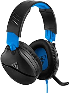 TURTLE BEACH RECON 70P ブラック/ブルー ゲーミングヘッドセット 折り畳みマイク搭載 PC PS4 PS5 Nintendo Switch Xbox モバイ