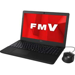 富士通 15.6型ノートパソコン FMV LIFEBOOK AH42/D1 シャイニーブラック（Celeron/メモリ 4GB/HDD 1TB/Office H＆B 2019） FMVA4