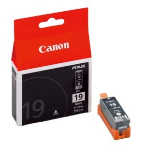 (業務用4セット) Canon キヤノン インクカートリッジ 純正 【BCI-19BK】 ブラック(黒)(中古品)