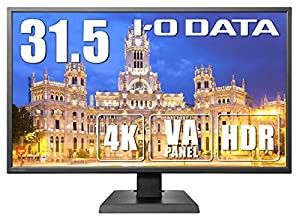 IODATA モニター 31.5インチ 4K 60Hz VAパネル (HDR/PS4/HDMI×3/DisplayPort×1/スピーカー付/3年保証/土日サポート/日本メーカ