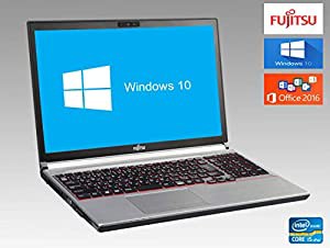 【Win 10搭載】【Microsoft Office 2016搭載】FUJITSU LIFEBOOK E753G/第3世代Core i5 vPro 2.7GHz/メモリー:8GB/SSD:480GB/DVD