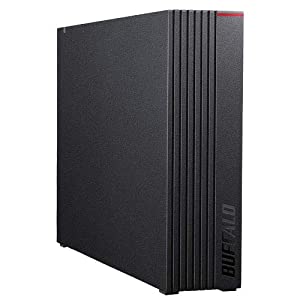 バッファロー 外付け ハードディスク HD-NRLD8.0U3-BA [ブラック](中古品)