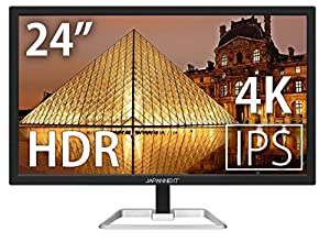 JAPANNEXT JN-IPS244UHDR 4K 24インチ液晶ディスプレイ UHD HDCP2.2 HDMI2.0 FreeSync PCモニター(中古品)
