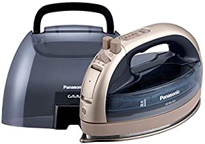 パナソニック コードレススチームWヘッドアイロン ゴールド NI-WL705-N(中古品)