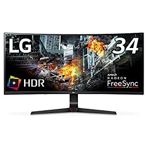 LG ゲーミング モニター UltraGear 34GL750-B 34インチ/21:9 曲面 ウルトラワイド/IPS/144Hz/G-SYNC Compatible/HDR/DP×1HDMI