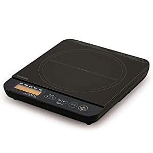 1口IHコンロ 1400W 液晶付き ブラック IHC-TE7-B(中古品)