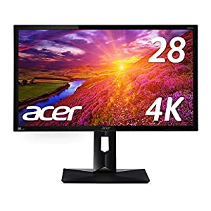 Acer CB281HKAbmiiprx 28インチ液晶モニター CB281HKAbmiiprx （TN/非光沢/3840×2160/4K/75Hz/300cd/1ms/HDR/HDMI・DisplayPort
