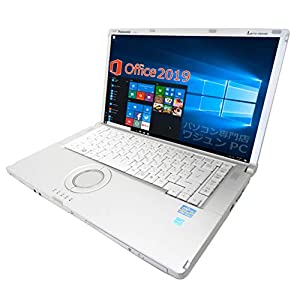 【Microsoft Office 2019搭載】【Win 10搭載】Panasonic CF-B11/第三世代Core i5-3320M 2.6GHz/新品メモリー:16GB/HDD:320GB/DVD